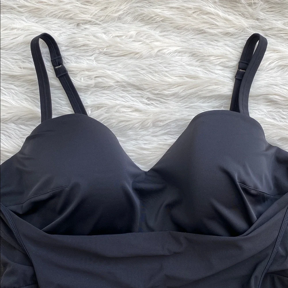 Torrid | DD Underwire Long Mesh Overlay Swim Dress
